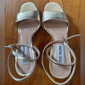Steve Madden Metallic Gold Heels